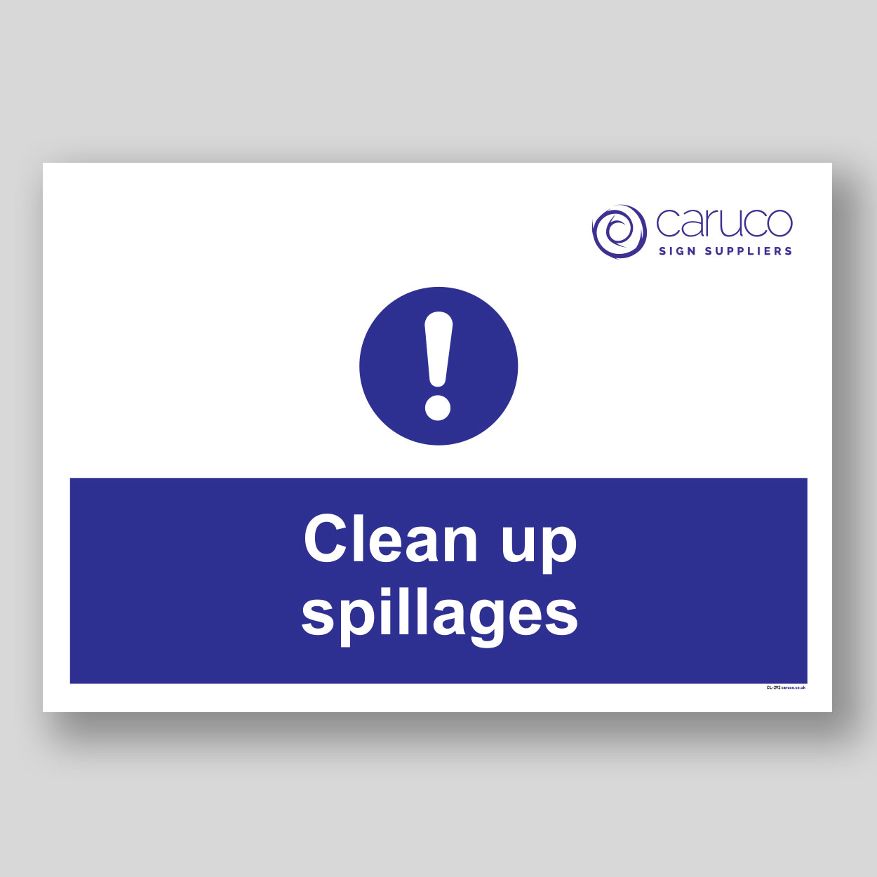 CL-292 Clean up spillages
