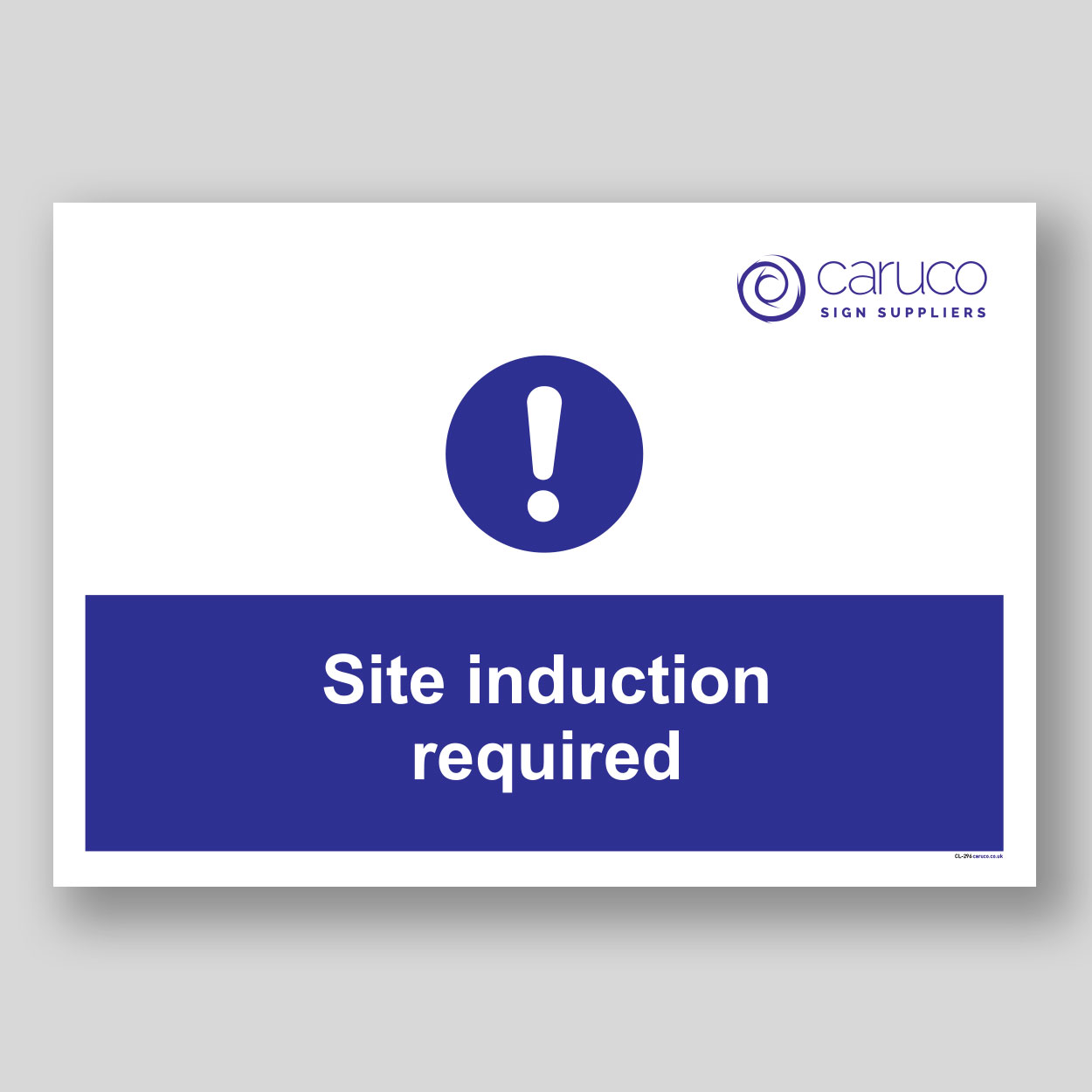 CL-296 Site induction required