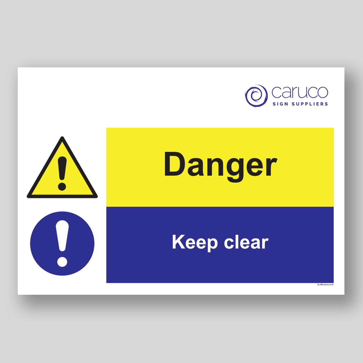 CL-374 Danger - keep clear
