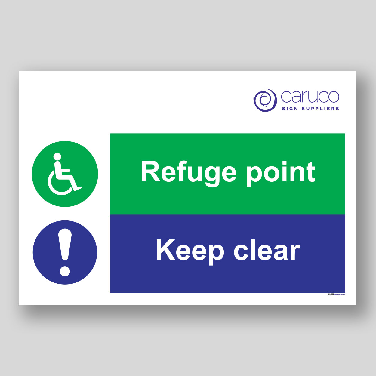 CL-382 Refuge point - Keep clear