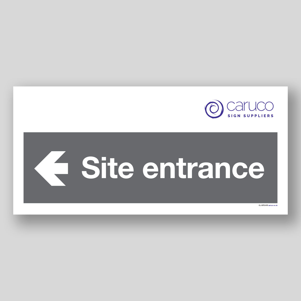 CL-SITE-015 Site entrance with left arrow