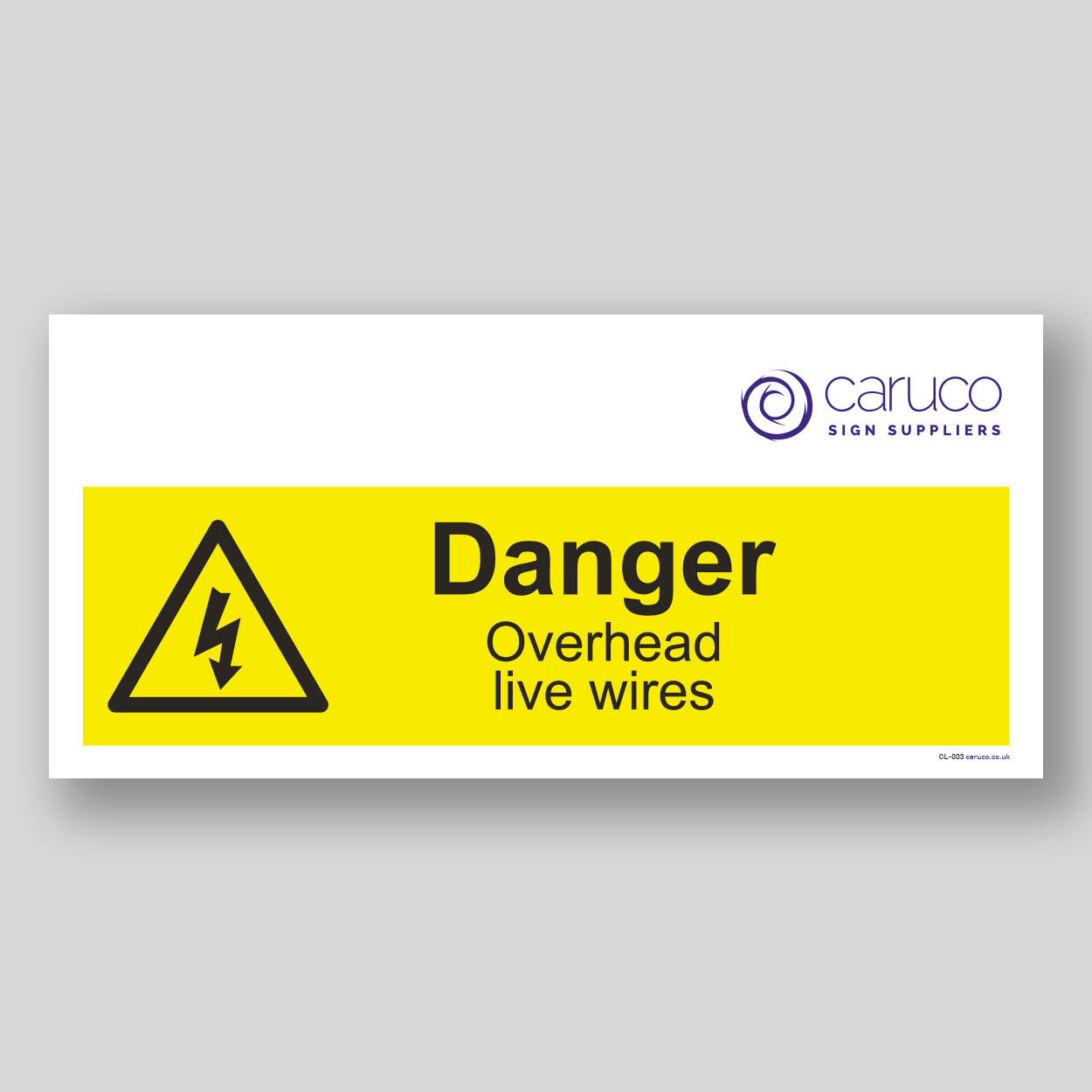 CL-003 Danger - overhead wires