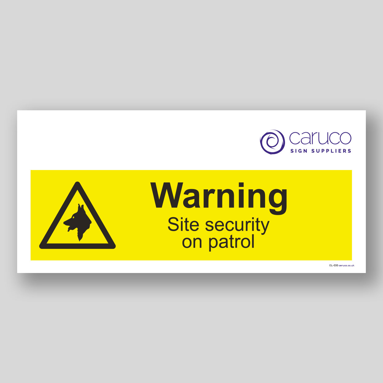 CL-030 Warning - site security