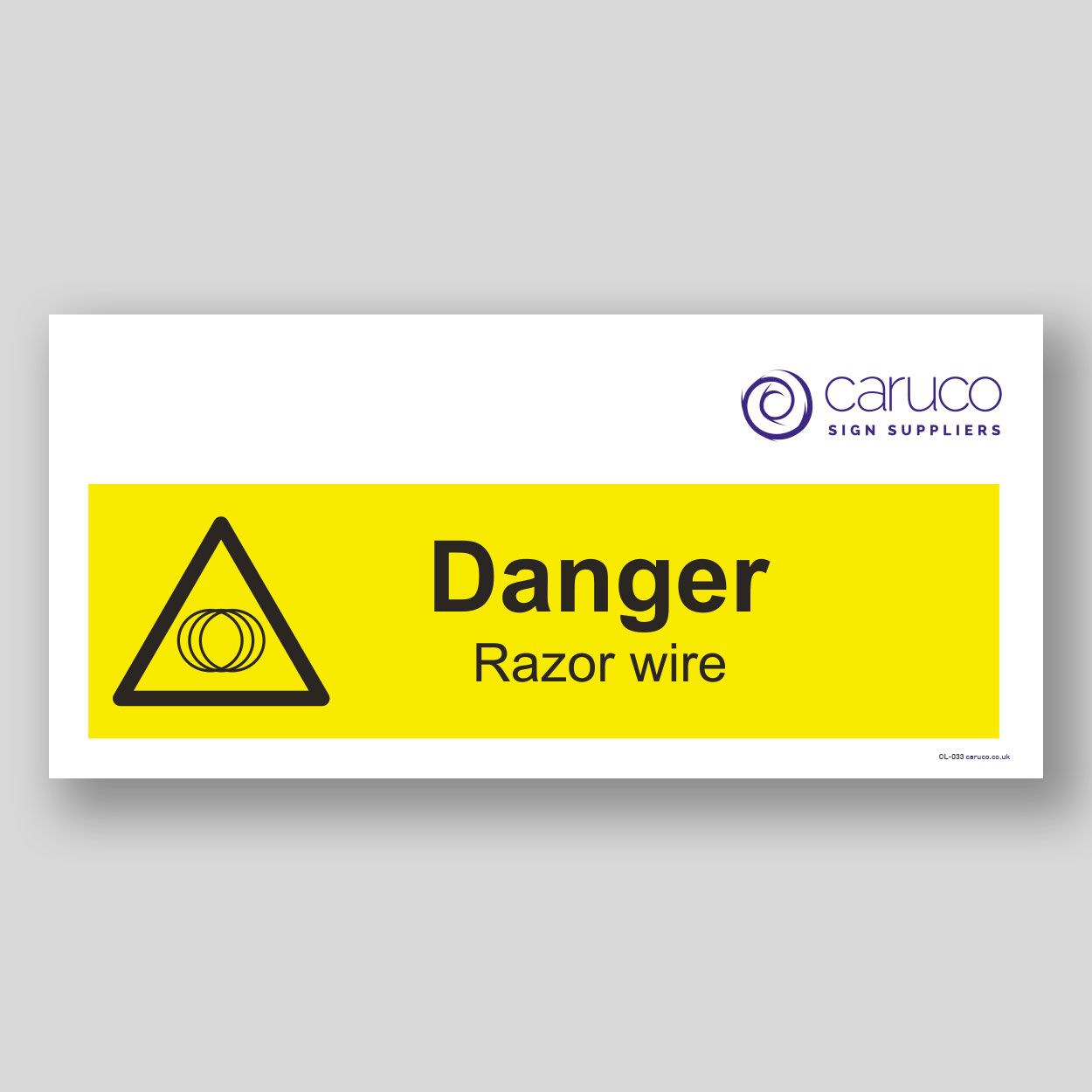 CL-033 Danger - razor wire