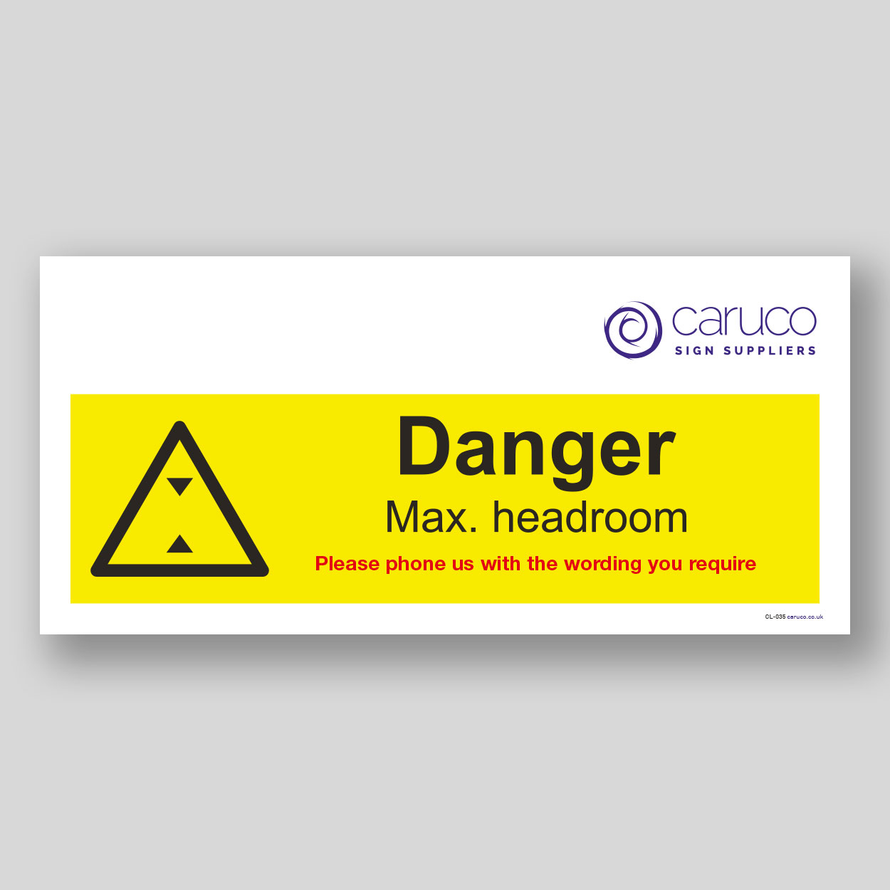 CL-035 Danger - max headroom