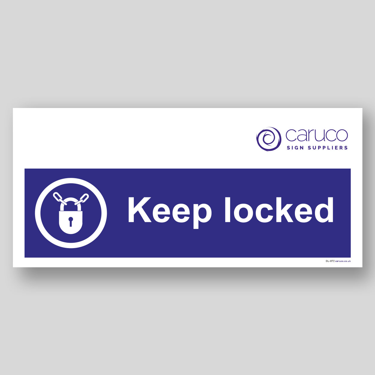 CL-072 Keep locked
