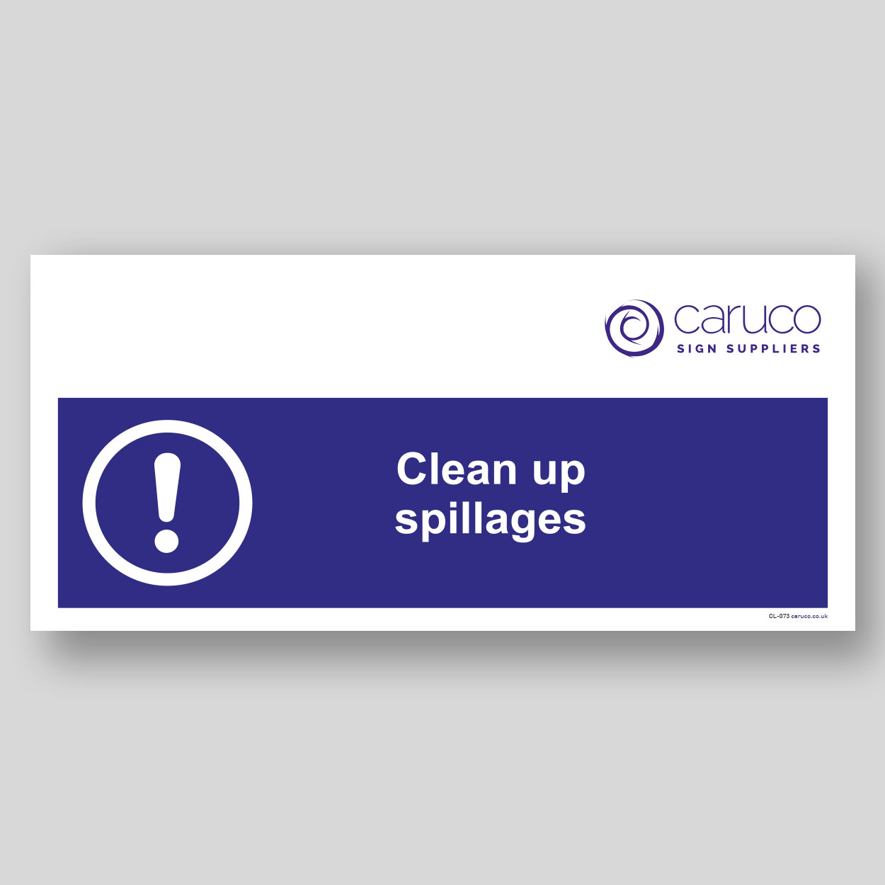 CL-073 Clean up spillages
