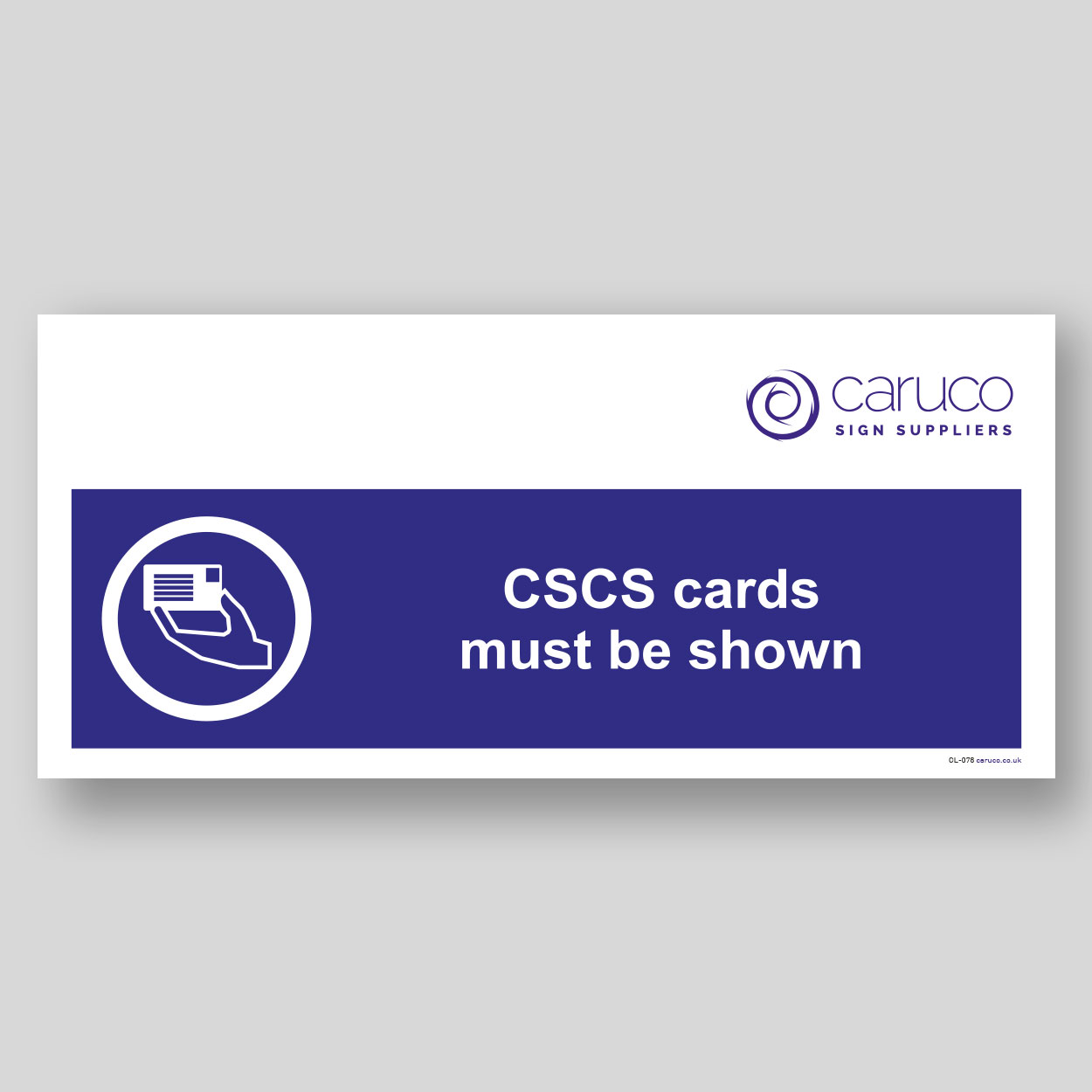 CL-078 CSCS cards must be shown