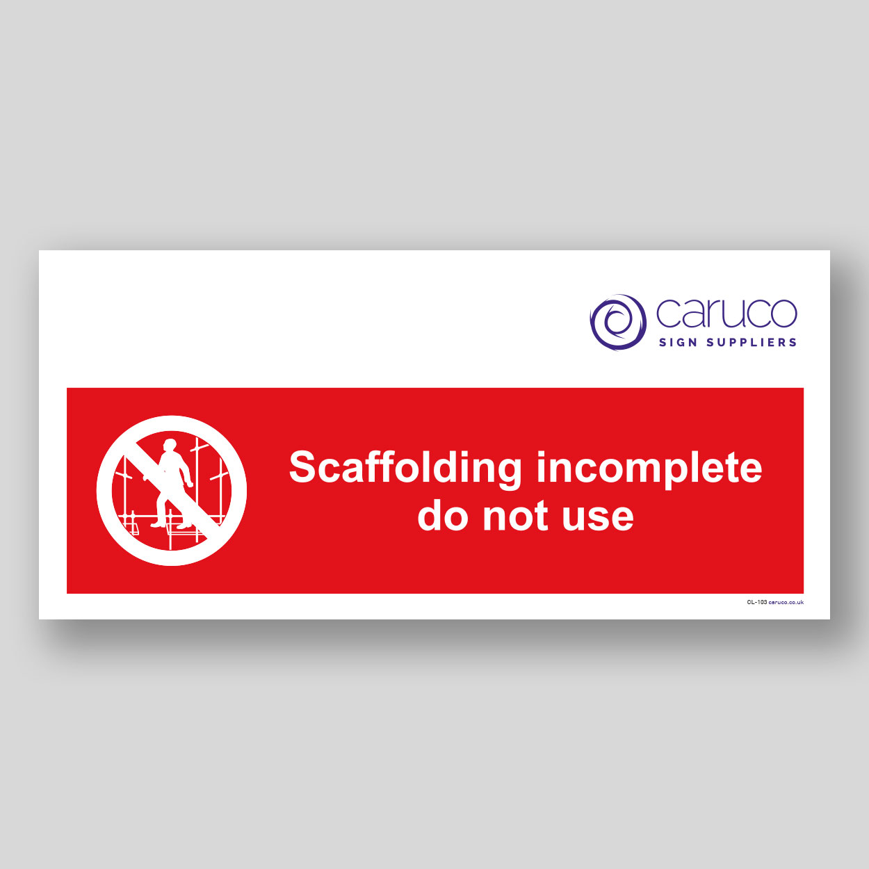 CL-103 Scaffold incomplete do not use