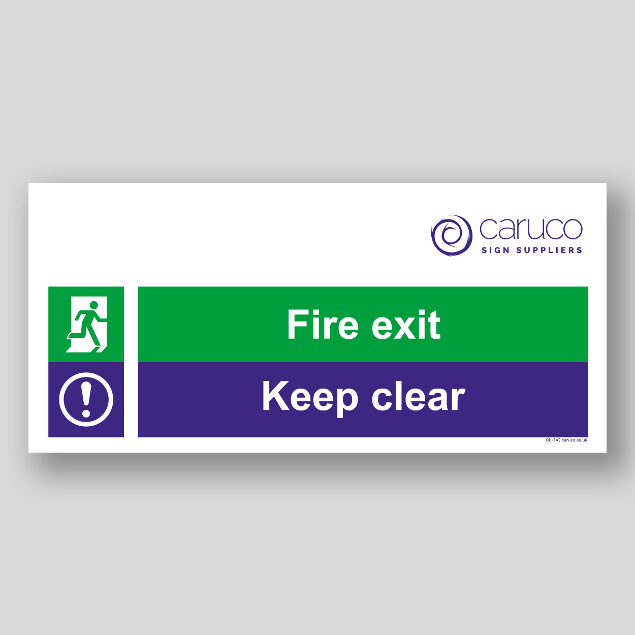 CL-142 Fire exit - keep clear