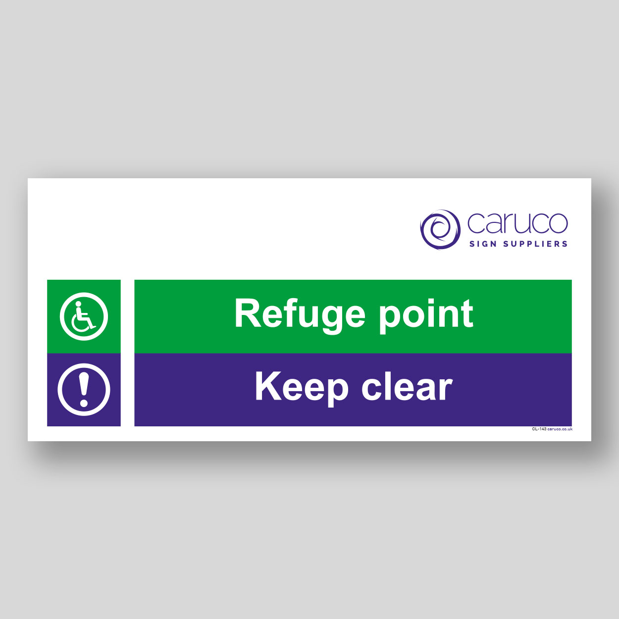CL-143 Refuge point - keep clear