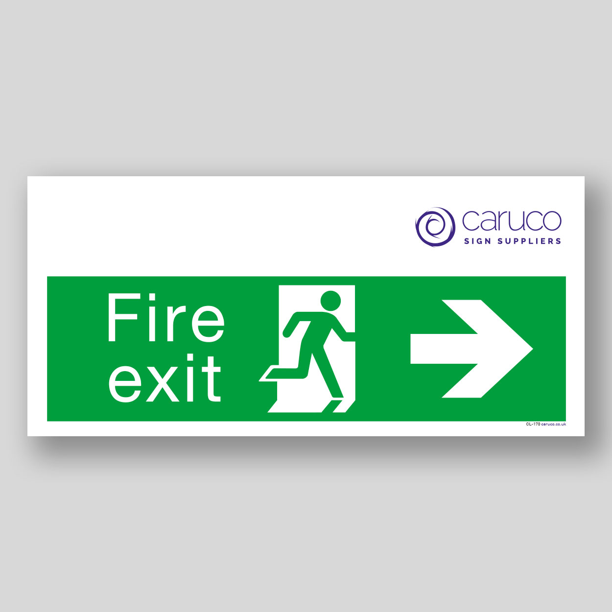CL-170 Fire exit - with right arrow