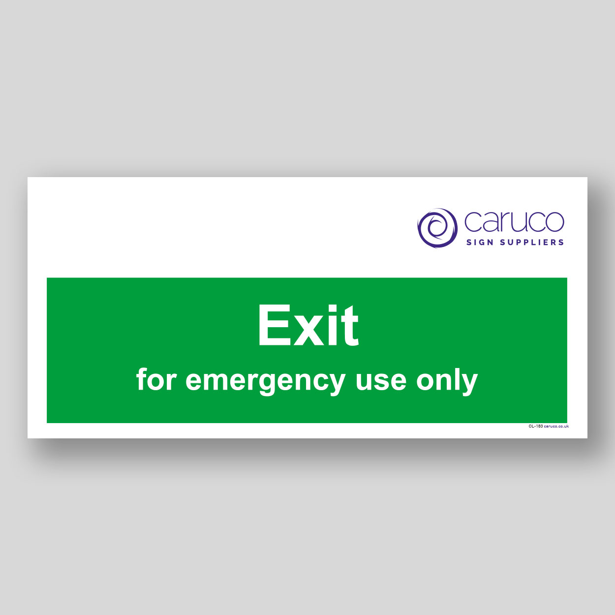 CL-183 Exit - for emergency use only