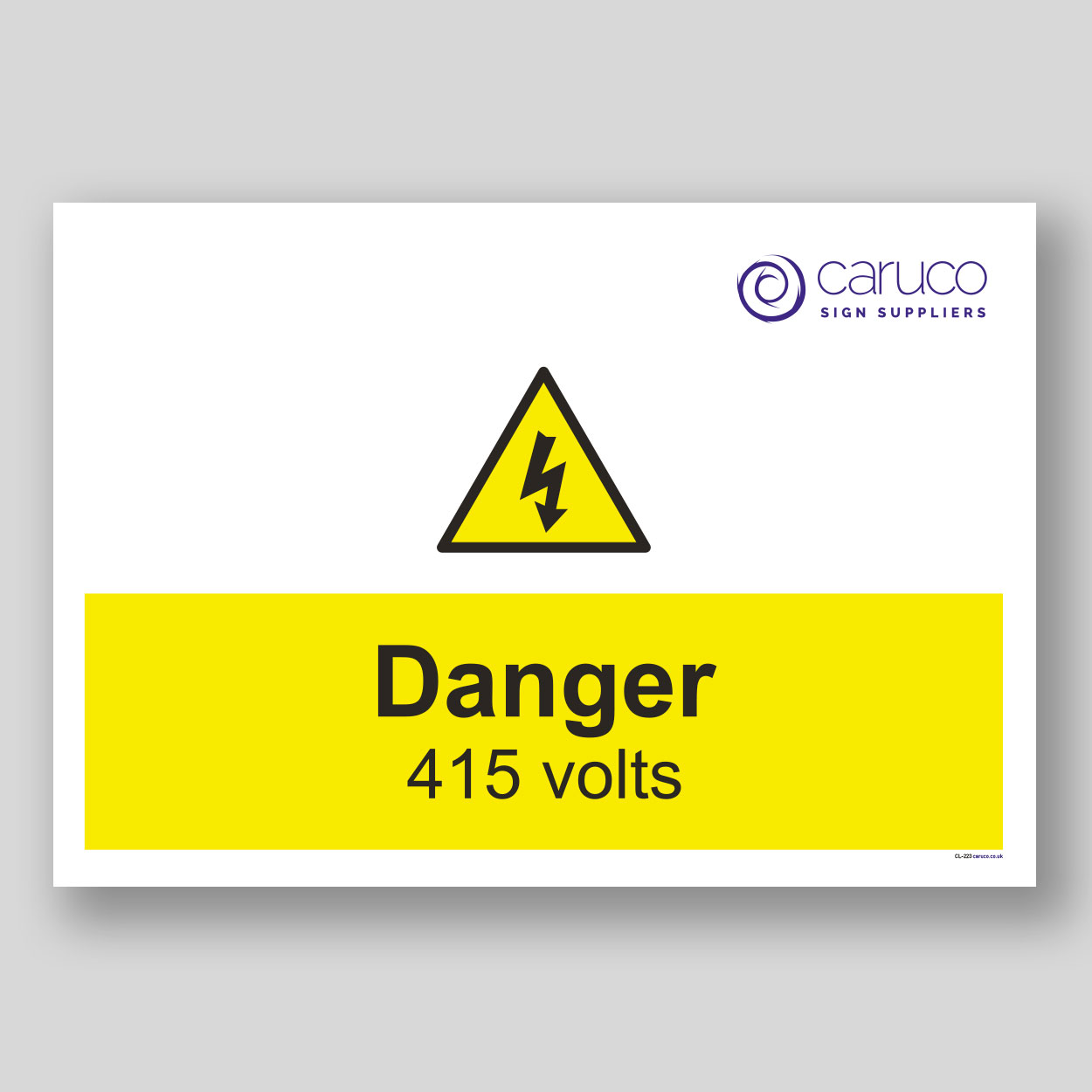 CL-223 Danger - 415 volts