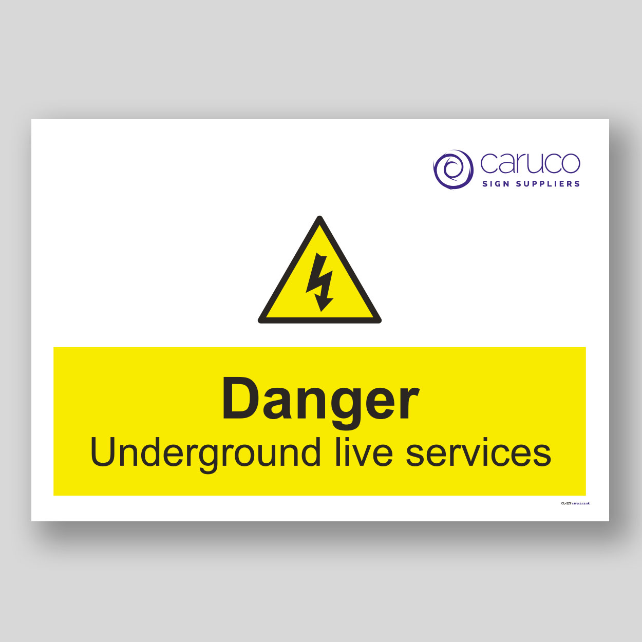 CL-229 Danger - underground services