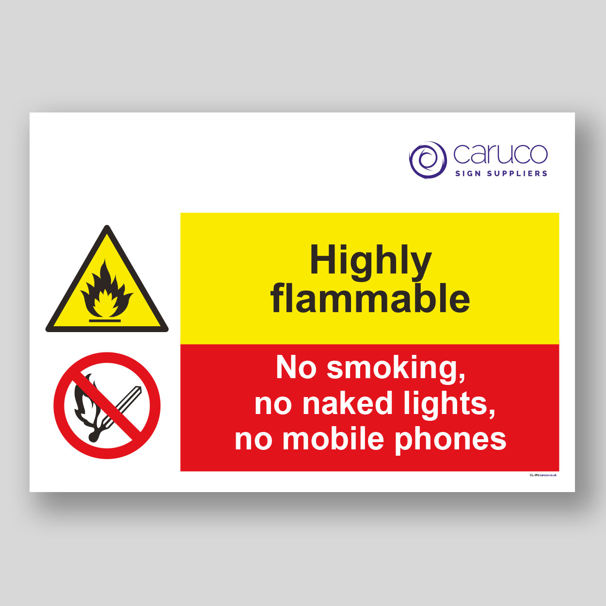 CL-396 Highly flammable - no smoking, no light, no mobile phones