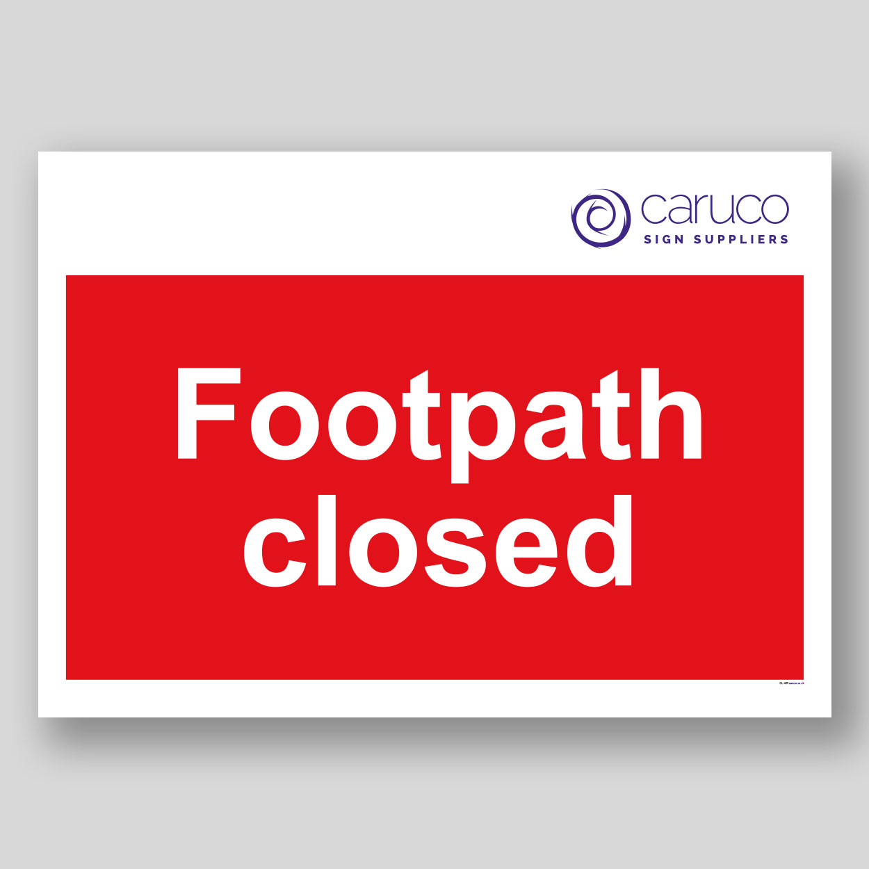 CL-439 Footpath closed