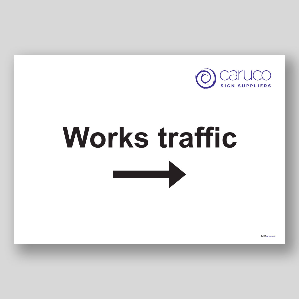 CL-509 Works traffic - right arrow