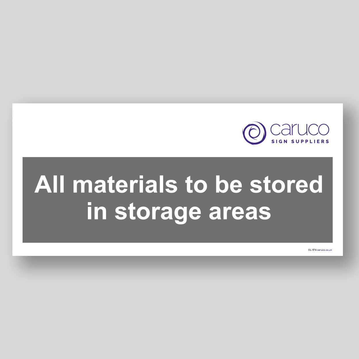 CL-576 All materials in storage areas