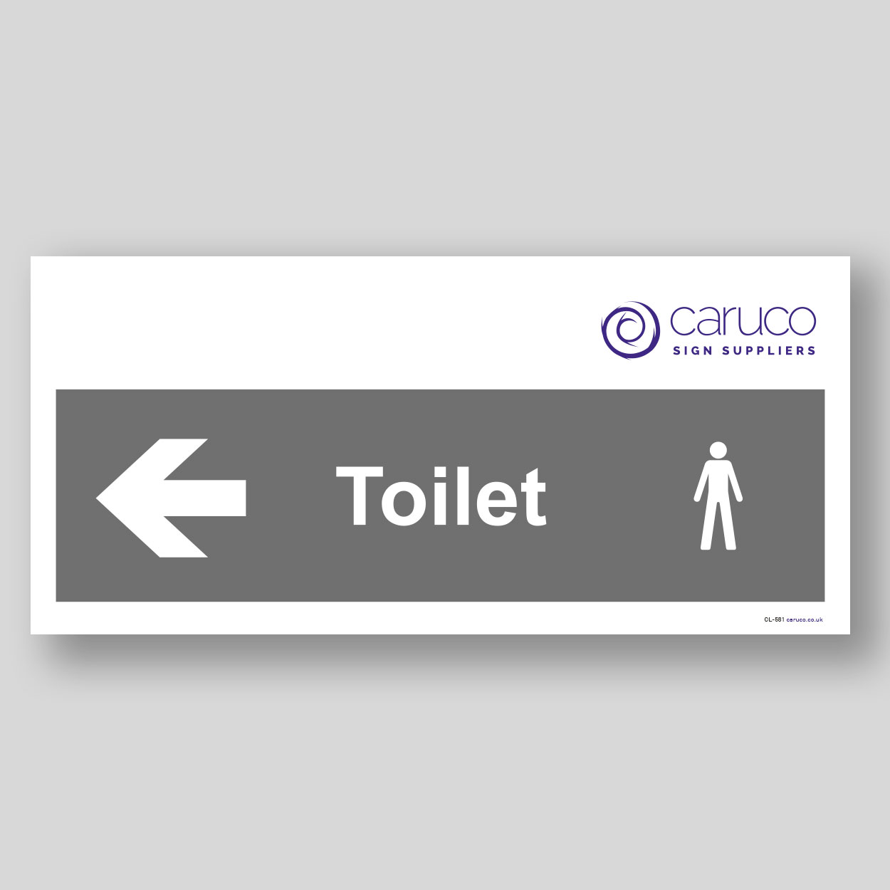 CL-581 Male toilet with left arrow