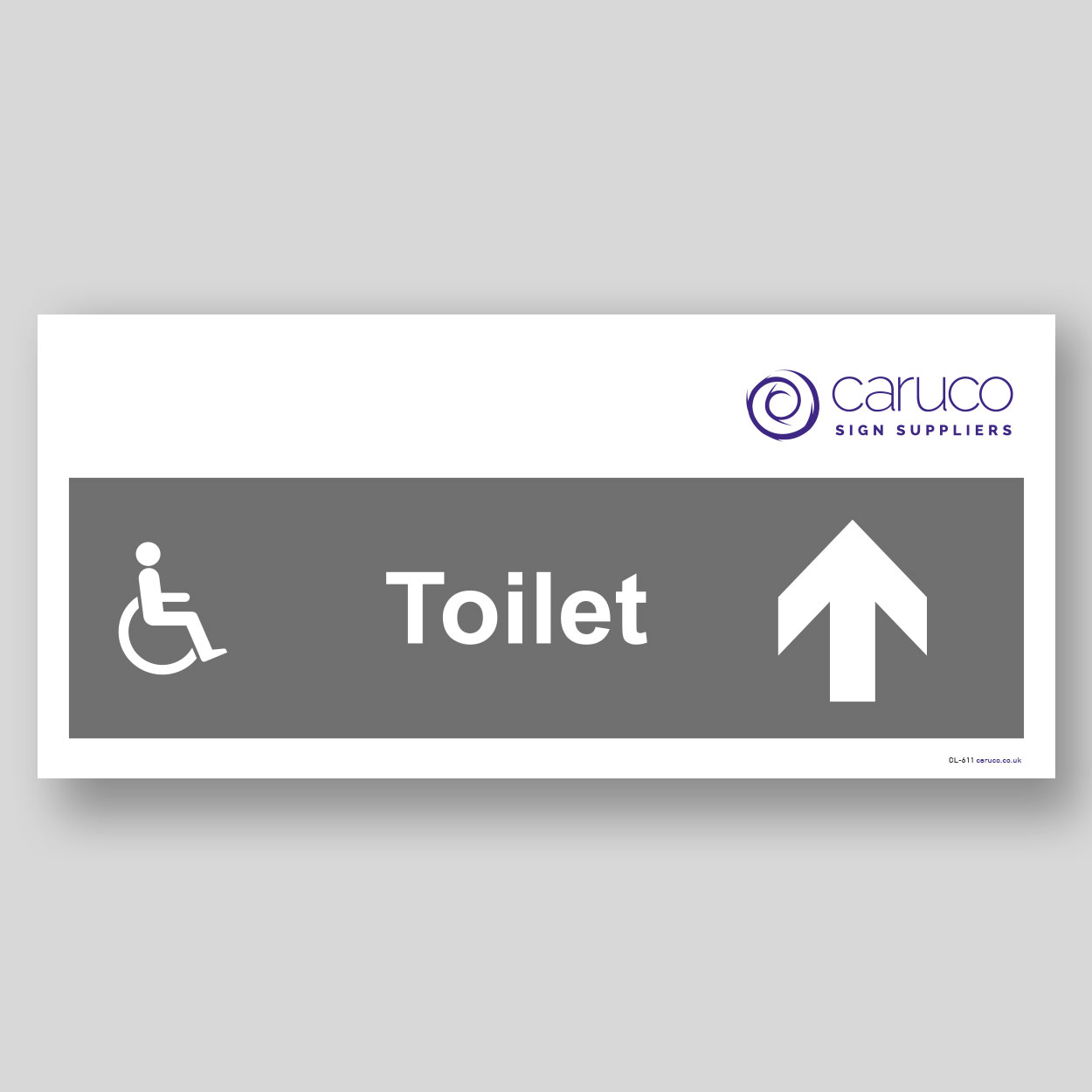 CL-611 Disabled toilet with forward arrow