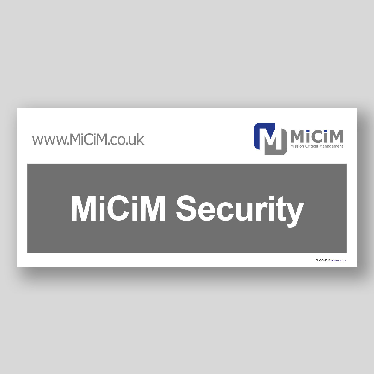 CL-CG-1016 MiCiM Security